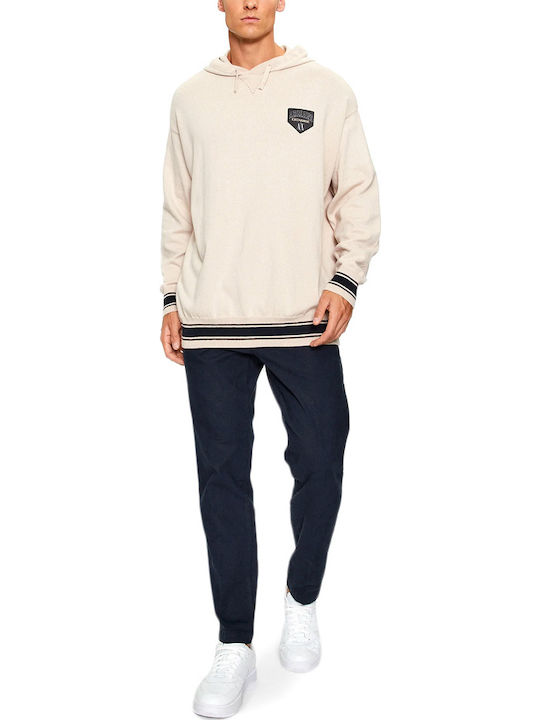 Sweatshirt mit Kapuze Black-beige