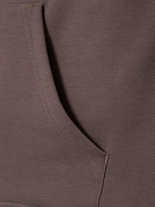 Sweatshirt with Hood Light brown