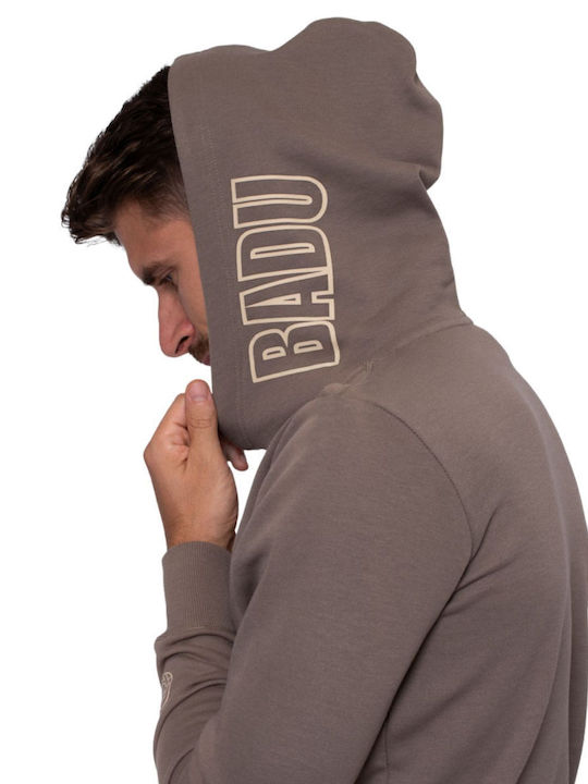 Sweatshirt with Hood Light brown