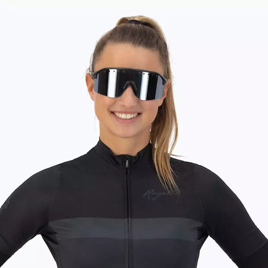 Rogelli Ventro Polarisierte Sonnenbrille Schwarz Rauch Platin Revo
