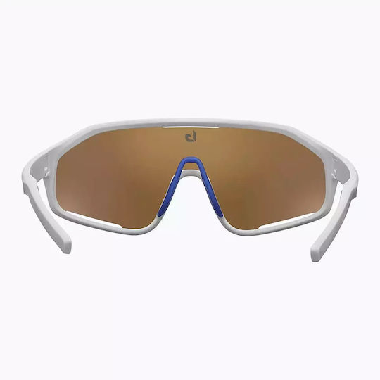 Bollé Shifter Sonnenbrille Weiß Glänzend Braun Blau