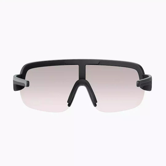 Ochelari de soare Poc Aim Uranium Black Clarity Trail/parțial însorit argintiu