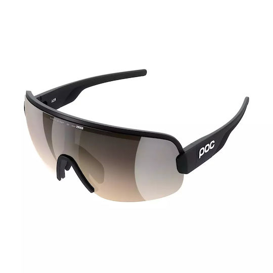 Ochelari de soare Poc Aim Uranium Black Clarity Trail/parțial însorit argintiu