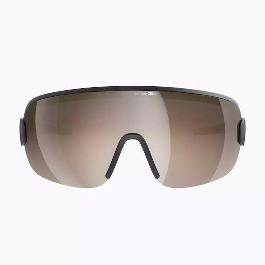 Ochelari de soare Poc Aim Uranium Black Clarity Trail/parțial însorit argintiu
