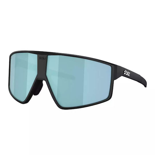 Bliz P002 Sunglasses Matte Black Smoke Ice Blue