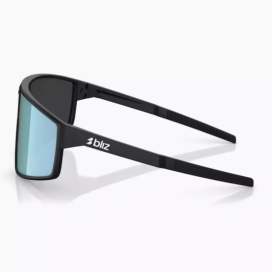 Bliz P002 Sunglasses Matte Black Smoke Ice Blue