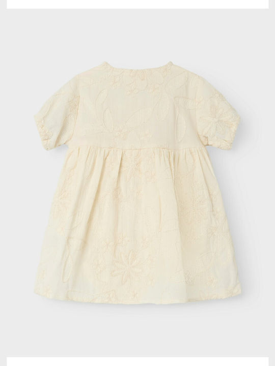 Children's Dress Floral Beige