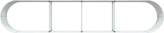 vidaXL Garten Topf Metallisch Green 400x80x44cm.