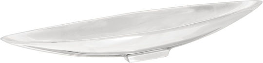 vidaXL Φρουτιέρα Μεταλλική Ασημί 53x10x9εκ.