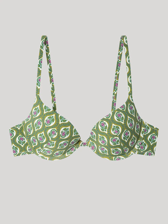 Padded Underwire Bikini Bra Multicolour 2/30203-Top