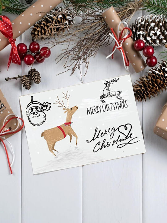 DIY-Weihnachts-Silikonstempel-Set 5 Bögen