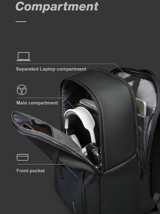 Bange Waterproof Backpack Backpack for 15.6" Laptop Black 3057 μαύρο