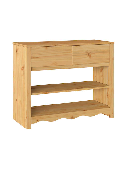 Solid Wood Console Table L89.5xW37xH73cm
