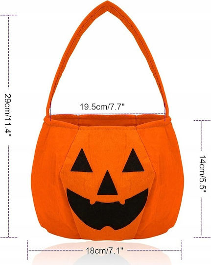 Αποκριάτικη Κολοκύθα Πορτοκαλί για Halloween 4τμχ