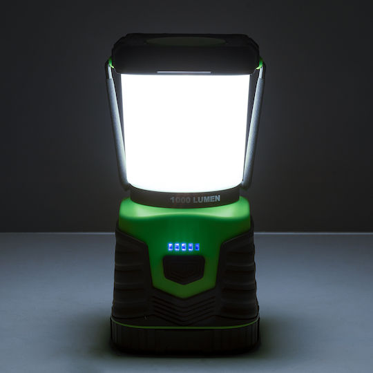 GloboStar Rechargeable Led Lantern for Camping Waterproof with Flashlight 1000lm 10W