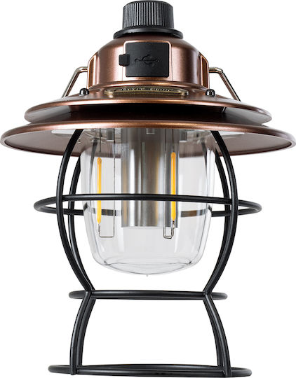GloboStar Φανάρι Led Επαναφορτιζόμενο για Camping με Φακό 400lm 4W