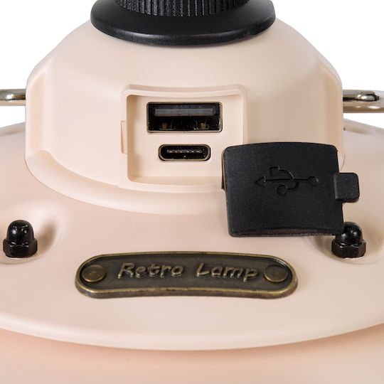 GloboStar Lanternă LED Reîncărcabilă Pentru Camping Cu Lanternă 400lm 4W