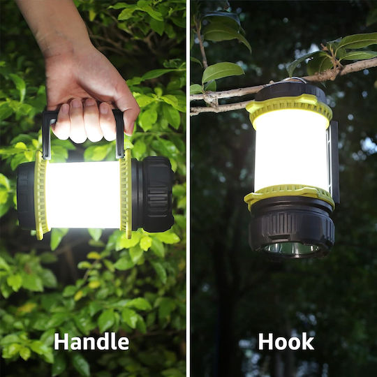 GloboStar Led Rechargeable Lantern for Camping with Flashlight 80lm 10W White