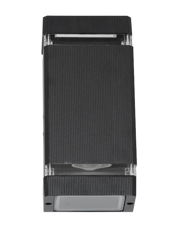 GloboStar Quatro Wall-Mounted Outdoor Light GU10 IP65 Double Beam