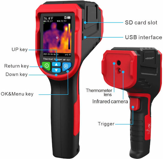 GloboStar Handheld Thermal Camera with Screen 2.4" -10°C-400°C 79989