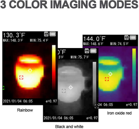 GloboStar Handheld Thermal Camera with Screen 2.4" -10°C-400°C 79989