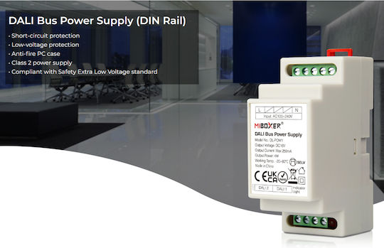 GloboStar DIN Rail Power Supply 16V/4W