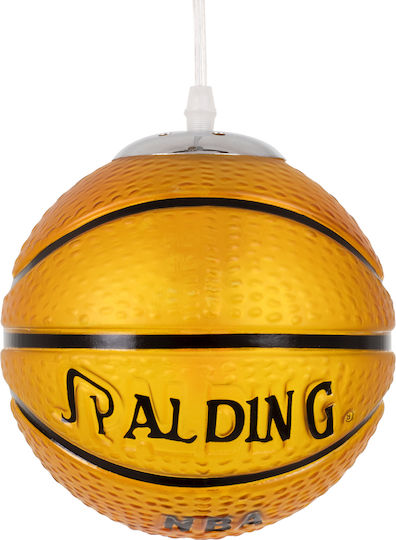GloboStar Spalding Nba Einfaches Licht Kinderdeckenleuchte Deckenleuchte mit Fassung E27 Orange 18x18cm