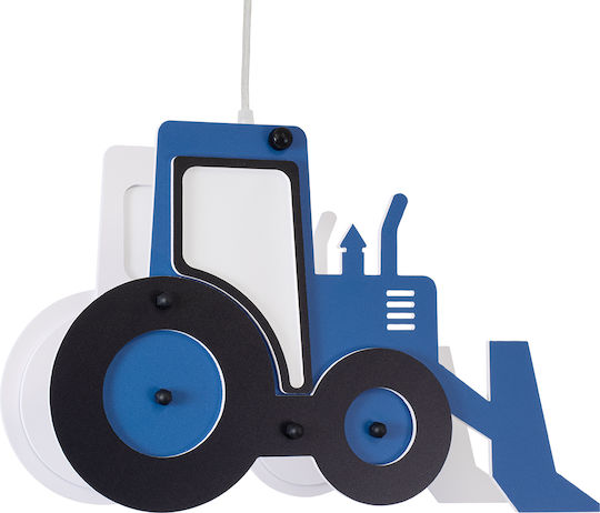 GloboStar Kids Plastic Single Ceiling Light E27 Tractor Blue