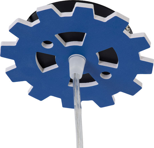 GloboStar Kids Plastic Single Ceiling Light E27 Tractor Blue