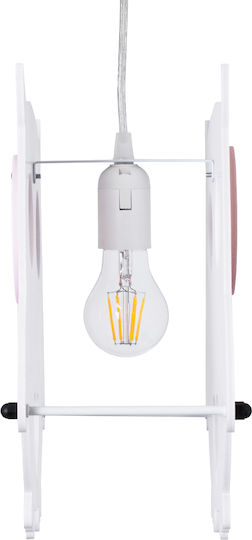 GloboStar Eule Einfaches Licht Kinderdeckenleuchte Deckenleuchte mit Fassung E27 Rot 29.5x30.5cm