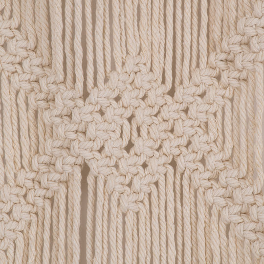 GloboStar Fabric Door Curtain Beige 200x200cm 35502