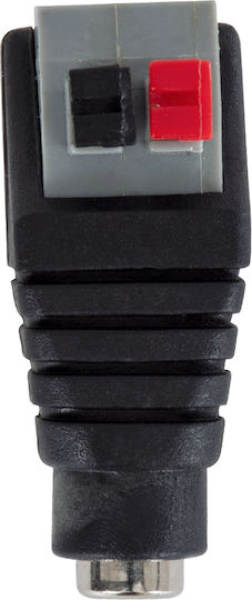 GloboStar Connection Plug for CCTV Systems Black 70678