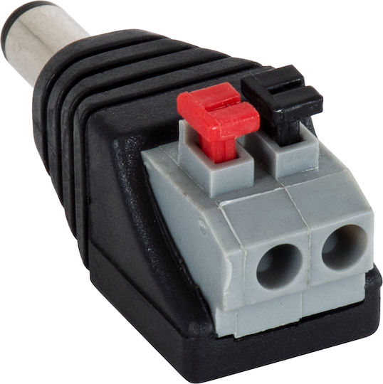 GloboStar Connection Plug for CCTV Systems Black 70677