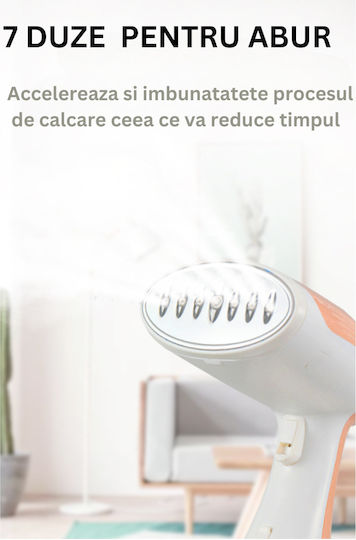 Arvada LC 201 Aparat de călcat cu abur pentru haine de Mână 1500W cu rezervor 300ml Alb