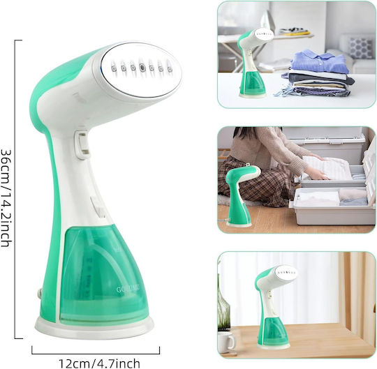 Arvada LC 201 Aparat de călcat cu abur pentru haine de Mână 1500W cu rezervor 300ml Verde