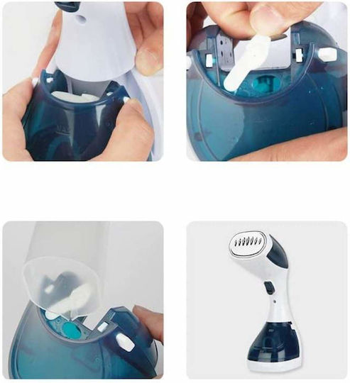 Aparat de călcat cu abur pentru haine de Mână 1100W cu rezervor 200ml Albastru