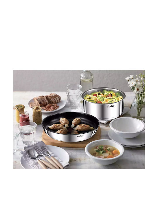 Tefal Ingenio Set de vase de gătit din oțel inoxidabil Argint 5buc