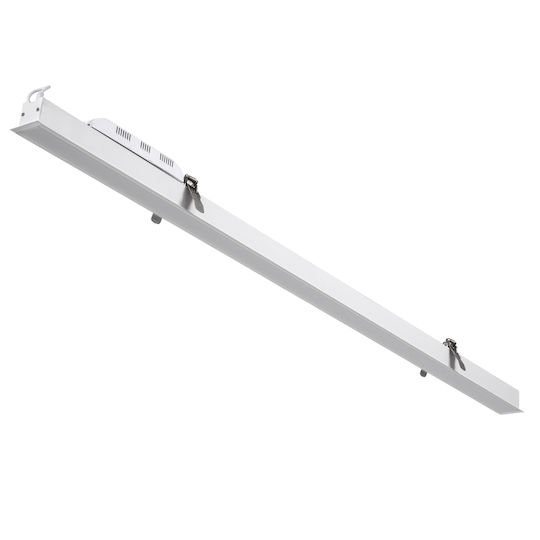 GloboStar Luca LED Kommerzielle lineare Beleuchtung Leuchte Decke 54W Warmes Weiß IP20 mit einstellbarer Helligkeit B121.5xT5xH4cm