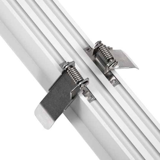 GloboStar Luca LED Kommerzielle lineare Beleuchtung Leuchte Decke 54W Warmes Weiß IP20 mit einstellbarer Helligkeit B121.5xT5xH4cm