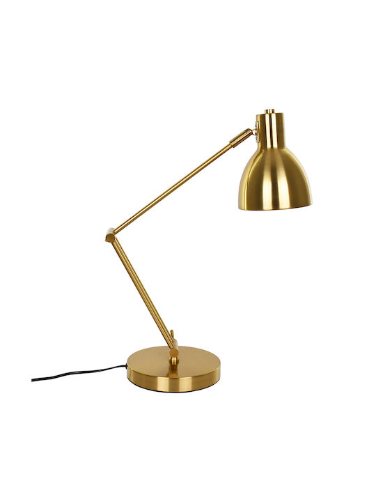 GloboStar Zeto Office Lamp with Foldable Arm for Socket E27 in Gold Color