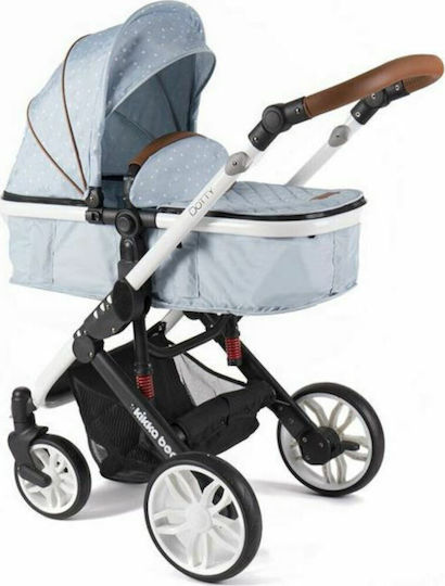 Kikka Boo Dotty 2 in 1 Baby Stroller Suitable for Newborn Blue