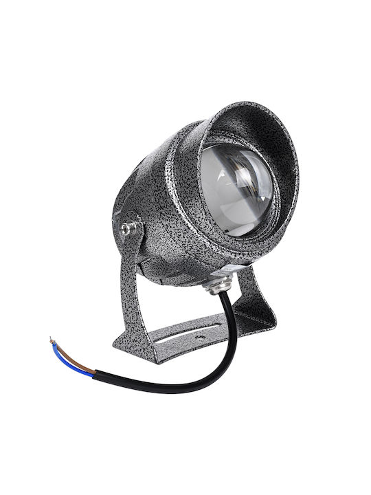 GloboStar Φωτιστικό Προβολάκι LED Εξωτερικού Χώρου 16W με Φυσικό Λευκό Φως IP65 Γκρι