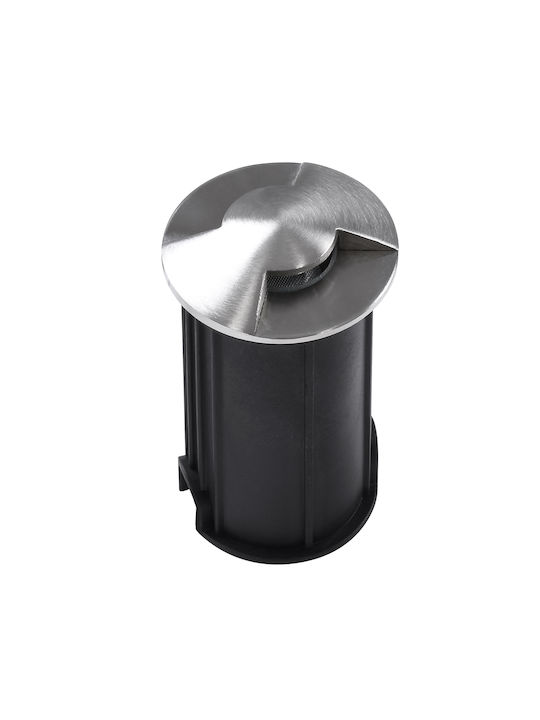 GloboStar GloboStar Außenstehlampe LED 1W mit Natürliches Weiß Licht IP68 Silber