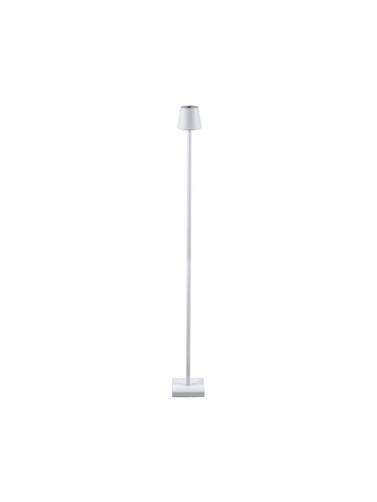 GloboStar Nega Outdoor Floor Lamp LED 2.2W with Warm White Light IP44 White