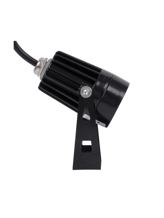 GloboStar Φωτιστικό Προβολάκι LED Εξωτερικού Χώρου 1W με Θερμό Λευκό Φως IP65 Μαύρο