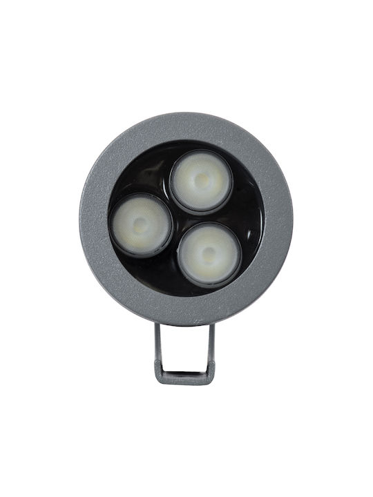 GloboStar Treelight Treespo Lampă Proiector LED Pentru Exterior 6W RGBW IP67 Gri