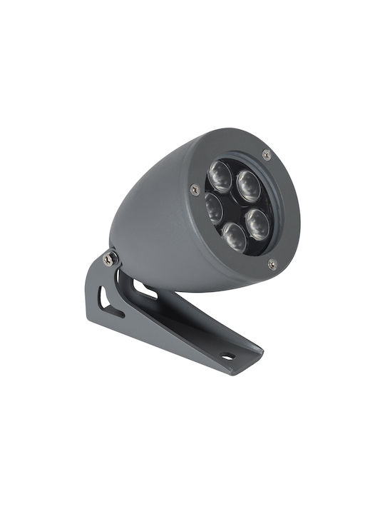 GloboStar Treelight Proiector LED Pentru Exterior 12W Cu Lumină Alb Natural IP67 Gri