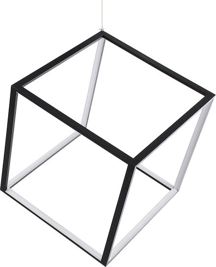 GloboStar Kiboo Hängelampe Schwarz 40x40x40cm.