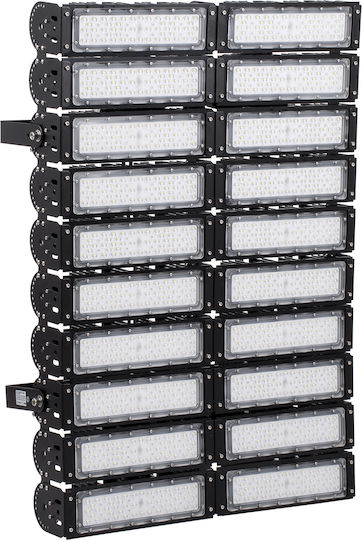 GloboStar GOLIATH Водоустойчив LED Прожектор 1000W Студено Бяло 5000K IP65