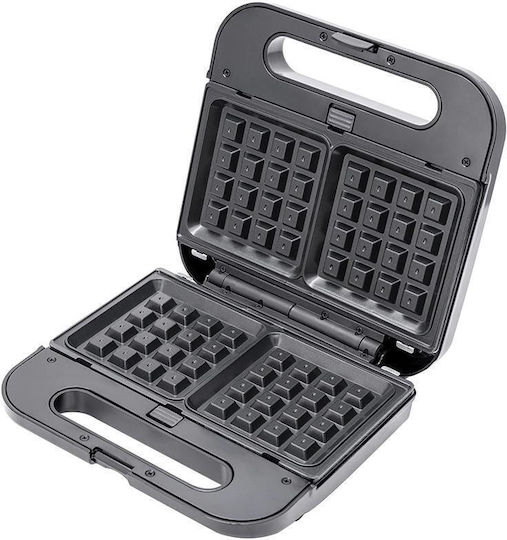 Daewoo Sandwich Maker Grill cu Plăci Detasabile 800W Neagră